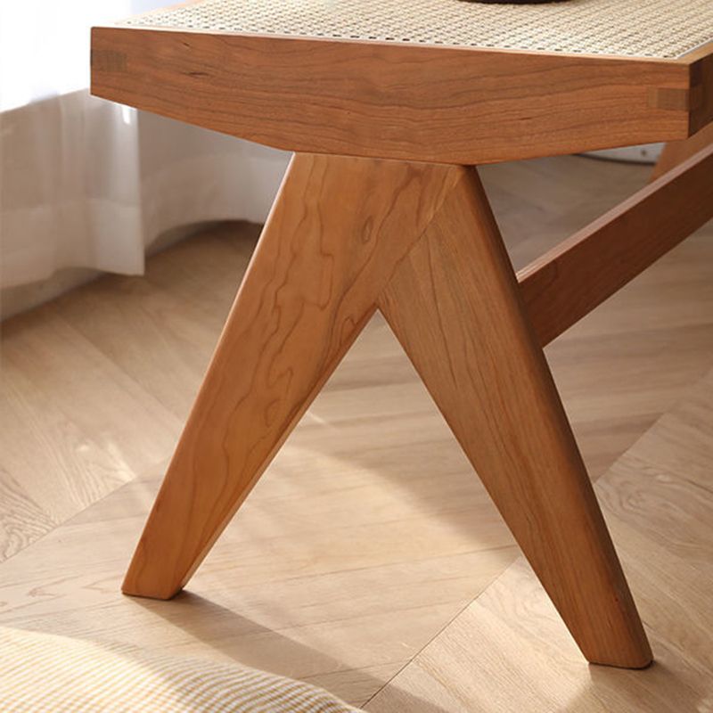 11.7-inch Width Tropical Entryway Bench Solid Wood Seating Bench Clearhalo 'Benches' 'Chairs & Seating' 'furn' 'furn_benches' 'Furniture' 'Living Room Furniture' 1200x1200_53330257-97d6-490c-a141-c9fa3e00aa4c