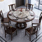 Traditional Round Dining Table for Home Brown Solid Wood Dinette Table Clearhalo 'Dining Tables & Seating' 'Dining Tables' 'dining_table' 'furn' 'furn_dining_table' 'Furniture' 'Kitchen & Dining Furniture' 1200x1200_53345daa-d123-47d3-9c3c-2186596f38af