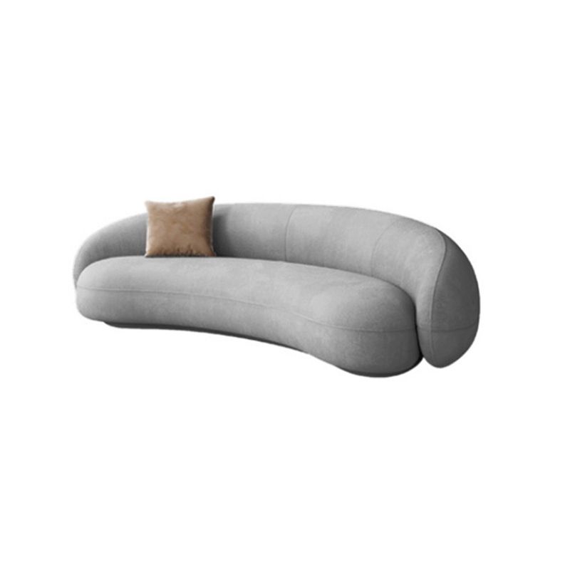 リビングルームの湾曲したソファのためのタキシードアームを備えたコンテンポラリーソファ