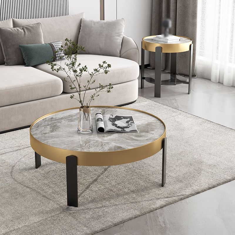 Contemporary Coffee Table Set 4 Legs Slate Coffee Cocktail Table Clearhalo 'Coffee & Accent Tables' 'Coffee Tables' 'coffee_tables' 'furn' 'furn_coffee_tables' 'Furniture' 'Living Room Furniture' 1200x1200_533645a8-85ea-42fa-a8e2-f4bf60b0bf1e