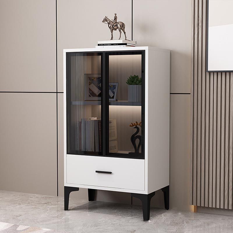 Glam Style Server Engineered Wood Sideboard with Door for Home Use Clearhalo 'buffet_sideboard' 'Buffets & Sideboards' 'furn' 'furn_buffet_sideboard' 'Furniture' 'Kitchen & Dining Furniture' 1200x1200_53384851-3a33-4342-bf73-dda8573b8232