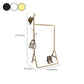 Modern Hall Stand Metal Hanging Rail Stanking y 5 ganchos Kit de entrada