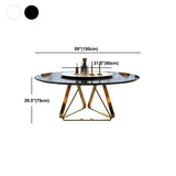 Stone Top Dining Table Traditional Luxury Table with Gold Pedestal Base Clearhalo 'Dining Tables & Seating' 'Dining Tables' 'dining_table' 'furn' 'furn_dining_table' 'Furniture' 'furniture_dining_table' 'Kitchen & Dining Furniture' 'kitchen' 'kitchen_dining_table' 1200x1200_5339fb51-71cd-4c64-8059-44507a302abb