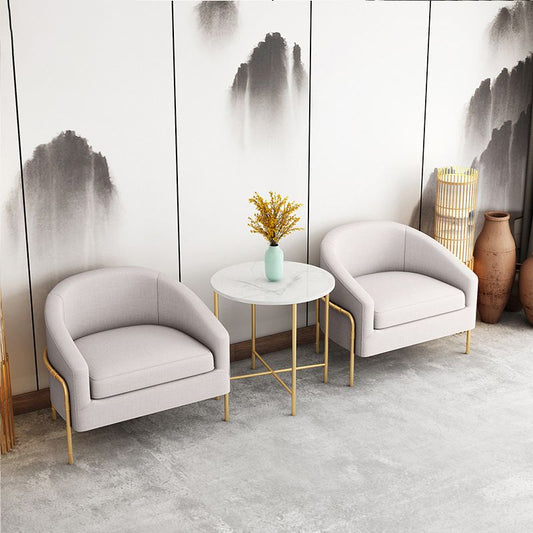 23.62" Wide Linen Barrel Chair Arms Included Barrel Accent Chair with Basic Four Leg Clearhalo 'Accent Chairs' 'accent_chairs' 'Chairs & Seating' 'furn' 'furn_accent_chairs' 'Furniture' 'Living Room Furniture' 1200x1200_533a1626-e603-45c9-a9cd-1170d60f8360