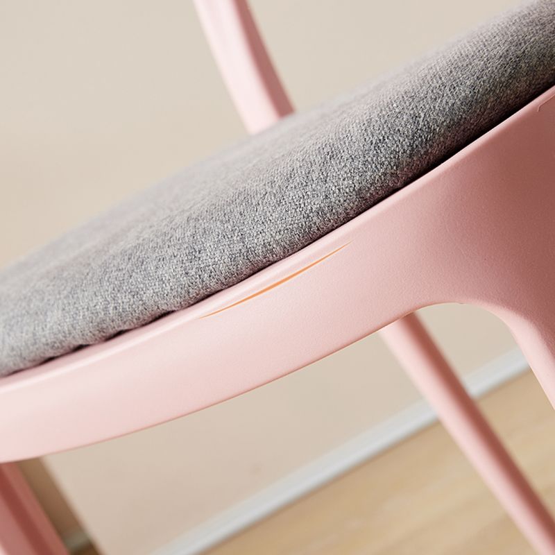 Scandinavian Restaurant Open Back Side Chair Plastic Matte Finish Dining Chair Clearhalo ' kitchen&dining_furn' 'Dining Chairs' 'Dining Tables & Seating' 'dining_chair' 'furn' 'furn_dining_chair' 'Furniture' 'furniture_dining_chair' 'Kitchen & Dining Furniture' 'kitchen' 1200x1200_533a5391-536f-48b9-88b2-2fa3ef6d0568