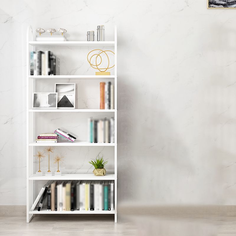 Modern Style Metal Bookshelf Vertical Open Shelf Bookcase for Home Clearhalo 'Bookcases' 'furn' 'furn_bookcases' 'Furniture' 'furniture_bookcases' 'kitchen' 'kitchen_bookcases' 'Living Room Furniture' 'Office Furniture' 1200x1200_533dd1bf-94c9-447e-9a35-02232d875eb8