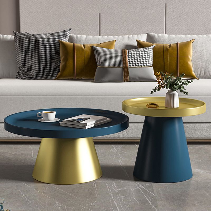 Modern Tray Top Pedestal Coffee Table Metal Round Table for Living Room Clearhalo 'Coffee & Accent Tables' 'Coffee Tables' 'coffee_tables' 'furn' 'furn_coffee_tables' 'Furniture' 'Living Room Furniture' 1200x1200_533dfa4e-4b37-443d-b272-abdcc2c22901