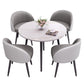 Round Shape 4 Legs Modern Dining Table White Fixed Table of Sintered Stone Clearhalo ' dining_table' 'Dining Tables & Seating' 'Dining Tables' 'furn' 'furn_dining_table' 'Furniture' 'furniture_dining_table' 'Kitchen & Dining Furniture' 'kitchen&dining_furn' 'kitchen' 'kitchen_dining_table' 1200x1200_533f4246-03ee-4fcb-be7d-ed5d608515cb