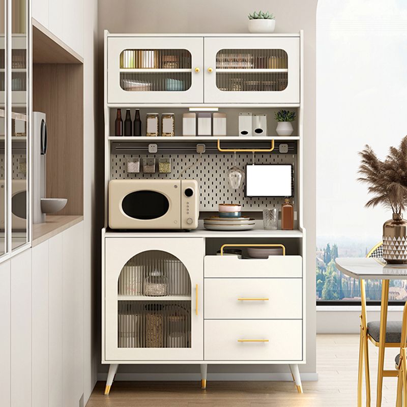 キャビネットと引き出し付きのグラムスタイルダイニングビュッフェストーンサイドボード