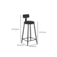 1/4 Pieces Industrial Rectangle Solid Wood Pub Table with High Stools
