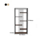 Metal Floor Home Vertical Shelf Bookcase Etagere Open Book Shelf with 6 Shelves