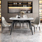 Sintered Stone Top Extendable Round Table for Restaurant Modern Dining Table with 4 Legs Clearhalo ' dining_table' 'Dining Tables & Seating' 'Dining Tables' 'furn' 'furn_dining_table' 'Furniture' 'furniture_dining_table' 'Kitchen & Dining Furniture' 'kitchen&dining_furn' 'kitchen' 'kitchen_dining_table' 1200x1200_53489858-fa49-424f-9baf-f10ec2ec0a5d