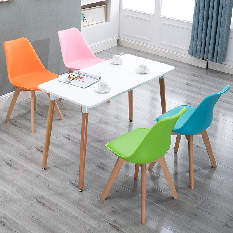 Scandinavian Restaurant Upholstered Side Chair Matte Finish Parsons Dining Chair Clearhalo ' kitchen&dining_furn' 'Dining Chairs' 'Dining Tables & Seating' 'dining_chair' 'Furniture' 'furniture_dining_chair' 'Kitchen & Dining Furniture' 'kitchen' 1200x1200_534982b1-1e33-43e1-9a4f-bbb0ce6688e0