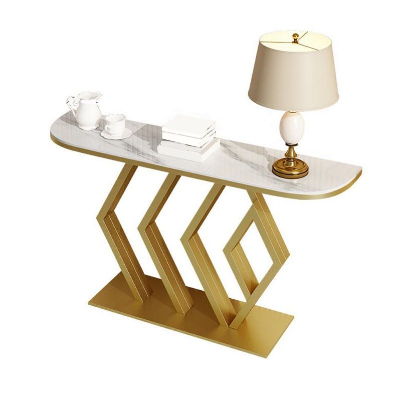 Tavolo da console mezza luna glam resistente al tavolo divano console per esterni