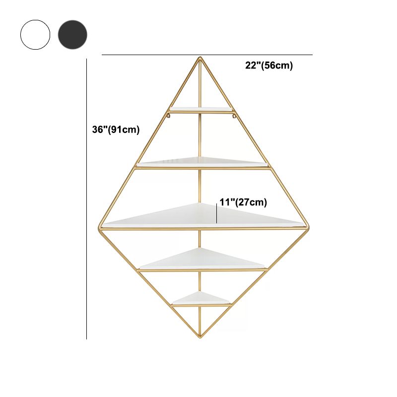 Iron Frame Wall Mounted Bookshelf Industrial Vertical Manufactured Wood Shelf Bookshelf Clearhalo 'Bookcases' 'furn' 'furn_bookcases' 'Furniture' 'furniture_bookcases' 'kitchen' 'kitchen_bookcases' 'Living Room Furniture' 'Office Furniture' 1200x1200_534b4151-2544-4c4c-ab80-c21e9964d892