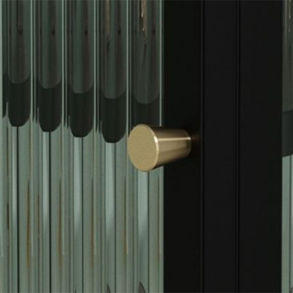 Modern Metal Curio Cabinet Glass Doors Storage Cabinet for Dining Room Clearhalo 'Display & China Cabinets' 'display_china_cabinets' 'furn' 'furn_display_china_cabinets' 'Furniture' 'Kitchen & Dining Furniture' 1200x1200_534bddf4-2a68-4719-ac09-f0d02f8c2e9f