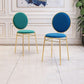Glam Style Side Chair Upholstered King Louis Back Armless Dining Chair Clearhalo 'Dining Chairs' 'Dining Tables & Seating' 'dining_chair' 'furn' 'furn_dining_chair' 'Furniture' 'furniture_dining_chair' 'Kitchen & Dining Furniture' 1200x1200_534e93aa-c305-4fd3-9f30-e9eda1537a0f
