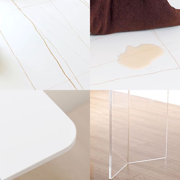 Sintered Stone Dining Table Modern Rectangle Dining Table with Acrylic Base Clearhalo ' dining_table' 'Dining Tables & Seating' 'Dining Tables' 'furn' 'furn_dining_table' 'Furniture' 'furniture_dining_table' 'Kitchen & Dining Furniture' 'kitchen&dining_furn' 'kitchen' 'kitchen_dining_table' 1200x1200_534ed5b4-780d-4955-846c-46b24e41a8cb