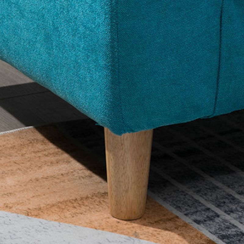 Loose Back Square Arm Sofa 2-Sitzer Stoffkissen Liebesseat mit Lagerung