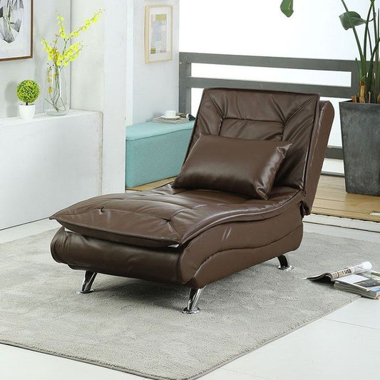 Adjustable Chaise Lounge Chair for Living Room with Metal Base
