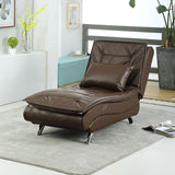 Chaise salon chaise réglable pour le salon avec base en métal