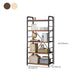 Contemporary Standard Shelf Bookcase Engineered Wood Open Bookcase