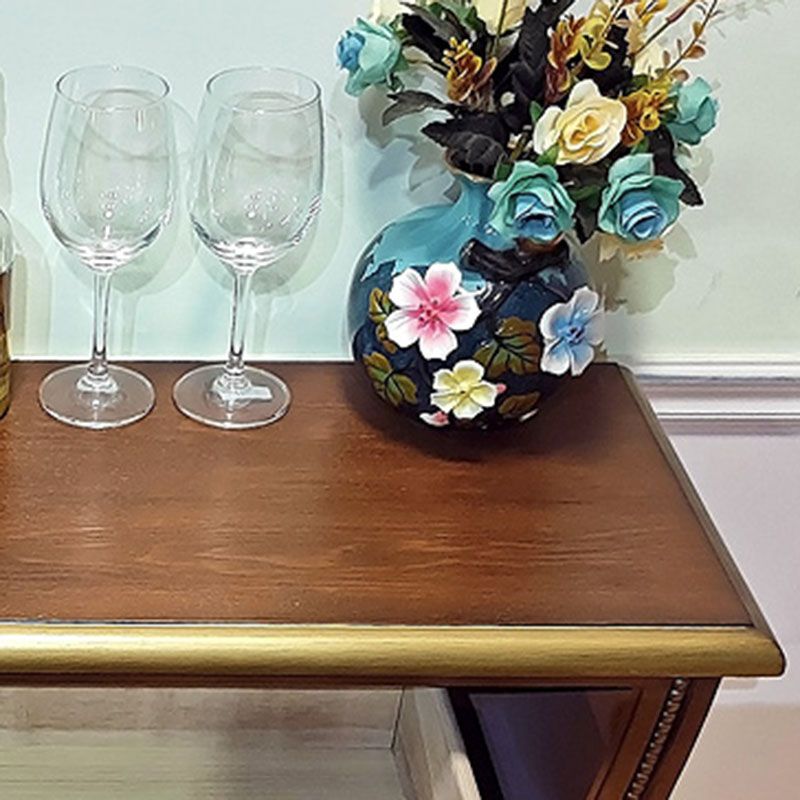 Amerikaanse traditionele dressoir vaste houten opbergkist met 3 laden