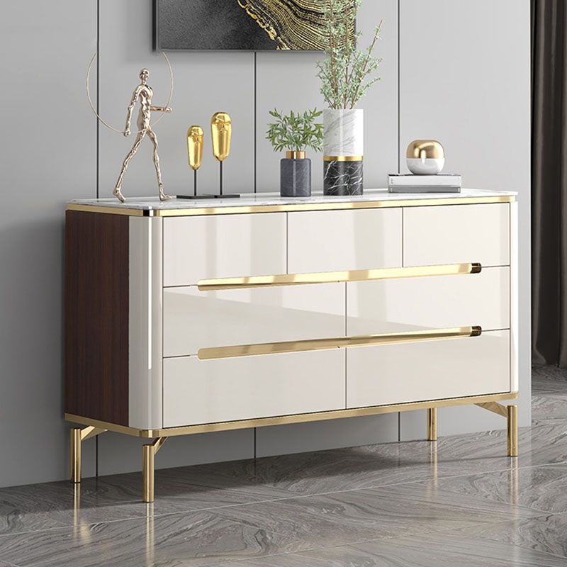 15,75-inch breedte opbergkast steen top opbergkast dressoir voor slaapkamer