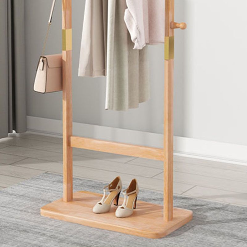 Eenvoudige stijl kleerhanger massief houten halboom met 5 haken