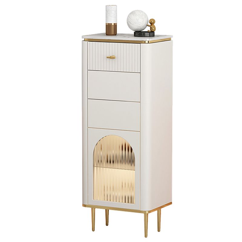 Commode classique de coffre de rangement de Glam de coffre de stockage en pierre de largeur de 11,7 pouces