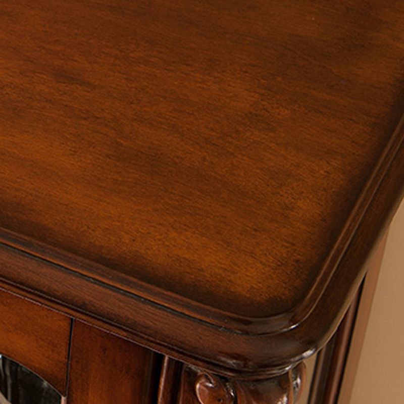 Traditional Birch Curio Cabinet Glass Doors Hutch Buffet with Doors Clearhalo 'Display & China Cabinets' 'display_china_cabinets' 'furn' 'furn_display_china_cabinets' 'Furniture' 'Kitchen & Dining Furniture' 1200x1200_53536d54-9873-42b1-8cfa-9ecbf0ab1a1d