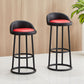 Modern Armless Counter Stool Iron Household Bar Stool with Cushion and Pedal Clearhalo 'Bar Furniture' 'Bar Stools' 'bar_stools' 'furn' 'furn_bar_stools' 'furniture_bar_stools' 'Kitchen & Dining Furniture' 'kitchen&dining_furn' 'kitchen' 'kitchen_furn' Furniture' 1200x1200_5353b5c7-d844-48e5-835a-e2d491fa6c6f
