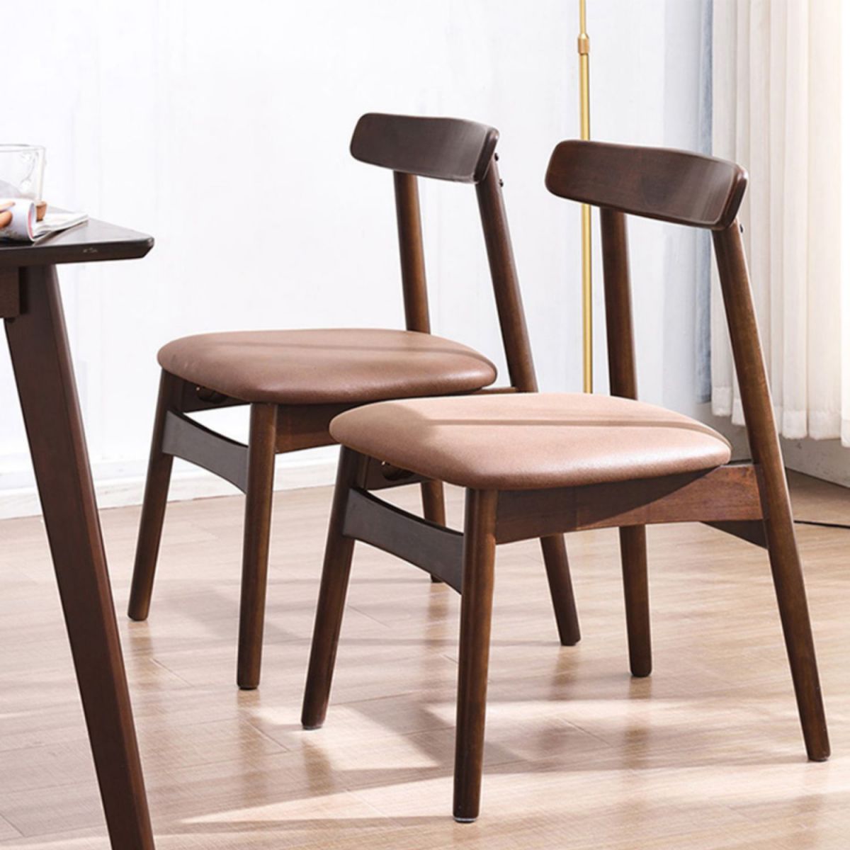 Industrial Wood Dining Kitchen Room Side Chair Open Back Chair Clearhalo ' kitchen&dining_furn' 'Dining Chairs' 'Dining Tables & Seating' 'dining_chair' 'furn' 'furn_dining_chair' 'Furniture' 'furniture_dining_chair' 'Kitchen & Dining Furniture' 'kitchen' 1200x1200_535a25f0-8ce8-4d4e-846d-effaa1eda120