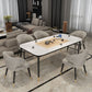 Glam 4 Legs Dining Table Stone Table for Living Room Kitchen