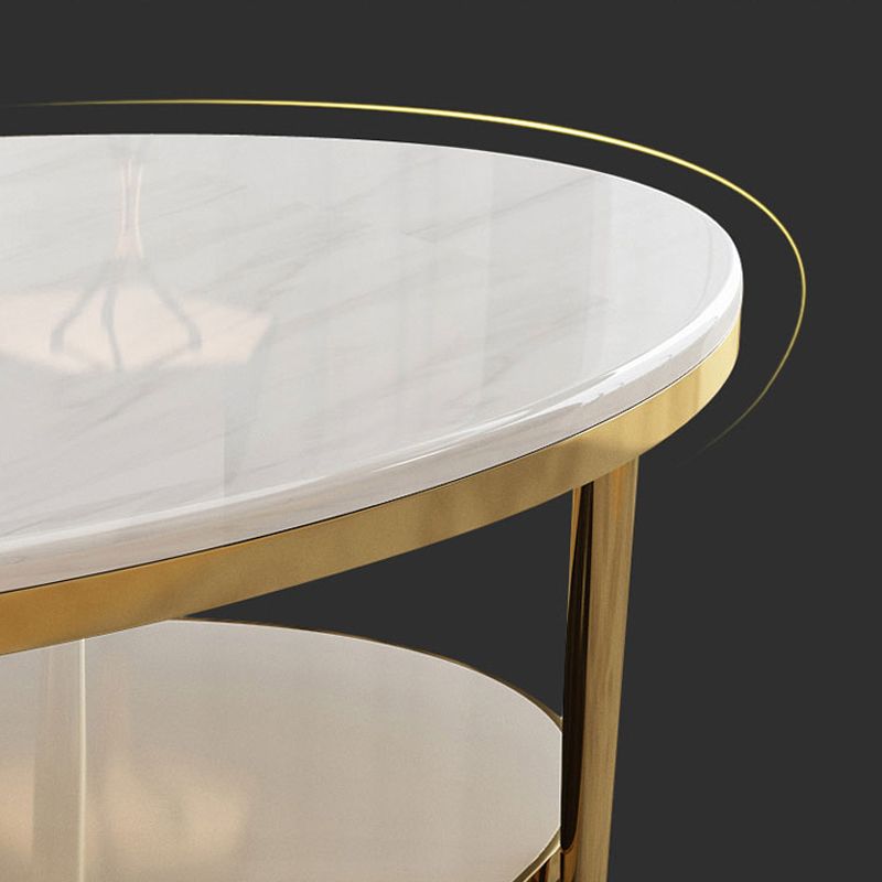 16.5 "H MODERNE 4 LEG STALEN BASE MARMBLE OVAL OVAL TOP SOFBEEKTAFEL