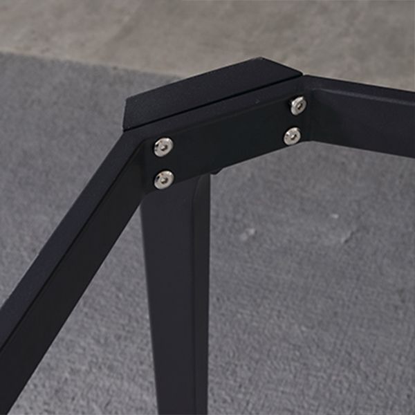 Rectangle 4 Legs Industrial Table Sintered Stone Fixed Table for Kitchen Clearhalo ' dining_table' 'Dining Tables & Seating' 'Dining Tables' 'furn' 'furn_dining_table' 'Furniture' 'furniture_dining_table' 'Kitchen & Dining Furniture' 'kitchen&dining_furn' 'kitchen' 'kitchen_dining_table' 1200x1200_535d7562-9e49-46fa-b7c1-5e87b9112554