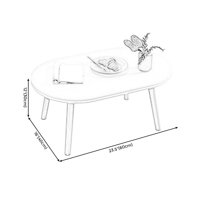 Modern Style Wooden 4-legs Base Top Coffee Table for Living Room Clearhalo 'Coffee & Accent Tables' 'Coffee Tables' 'coffee_tables' 'furn' 'furn_coffee_tables' 'Furniture' 'furniture_coffee_tables' 'Living Room Furniture' 1200x1200_535f37f2-0af5-4eef-a6a0-801654294e73