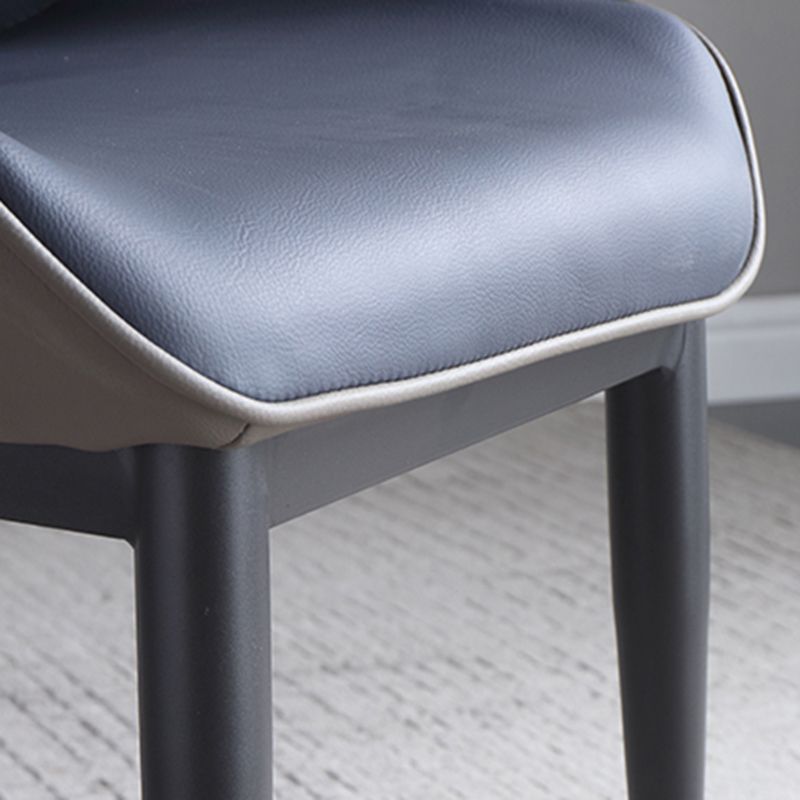 Contemporary Leather Side Chair Matte Finish Wingback Dining Chair (Set of 2) Clearhalo ' kitchen&dining_furn' 'Dining Chairs' 'Dining Tables & Seating' 'dining_chair' 'furn' 'furn_dining_chair' 'Furniture' 'furniture_dining_chair' 'Kitchen & Dining Furniture' 'kitchen' 1200x1200_5360d1ce-7cf6-42b8-a30b-ee27c06ed1c3