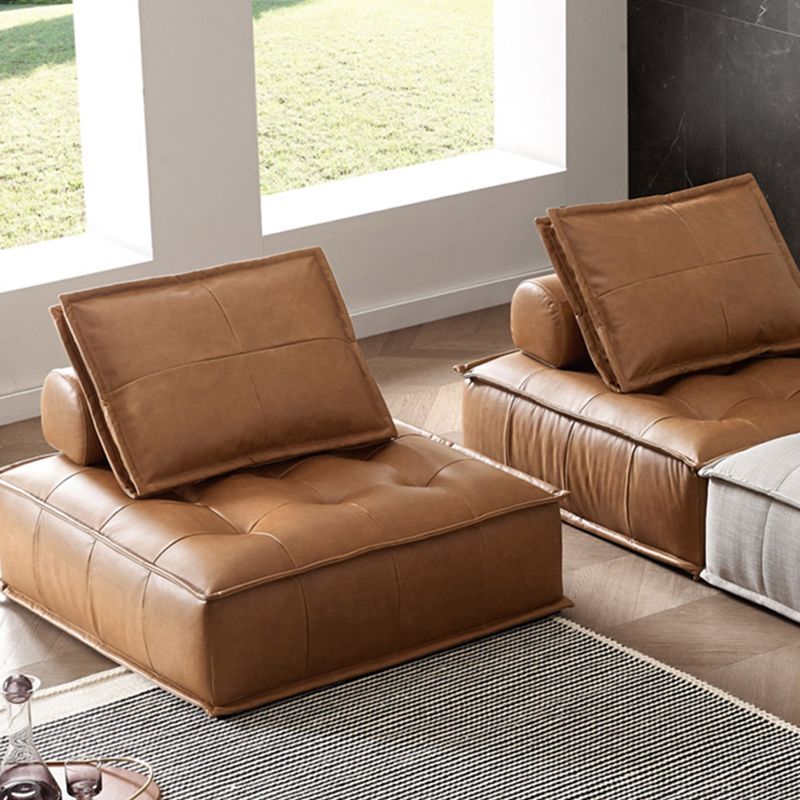 Echter Leder -armloser Sofa -Sofa für armlose Sofa für Wohnung