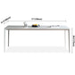 Metal Contemporary Rectangular Dining Table White Sintered Stone Table with Metal Legs Clearhalo ' dining_table' 'Dining Tables & Seating' 'Dining Tables' 'Furniture' 'furniture_dining_table' 'Kitchen & Dining Furniture' 'kitchen&dining_furn' 'kitchen' 'kitchen_dining_table' 1200x1200_53635809-3fa5-4f26-a031-1eacbac7f998