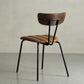 Home Kitchen Industrial Side Chair PU Leather Upholstered Armless Chair