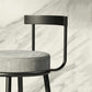 Modern Armless Backrest Counter Stool Iron Cashier Bar Stool with Cushion and Pedal Clearhalo 'Bar Furniture' 'Bar Stools' 'bar_stools' 'furn' 'furn_bar_stools' 'Furniture' 'furniture_bar_stools' 'Kitchen & Dining Furniture' 1200x1200_53640e5b-3409-4b82-b999-7fd86720be5c