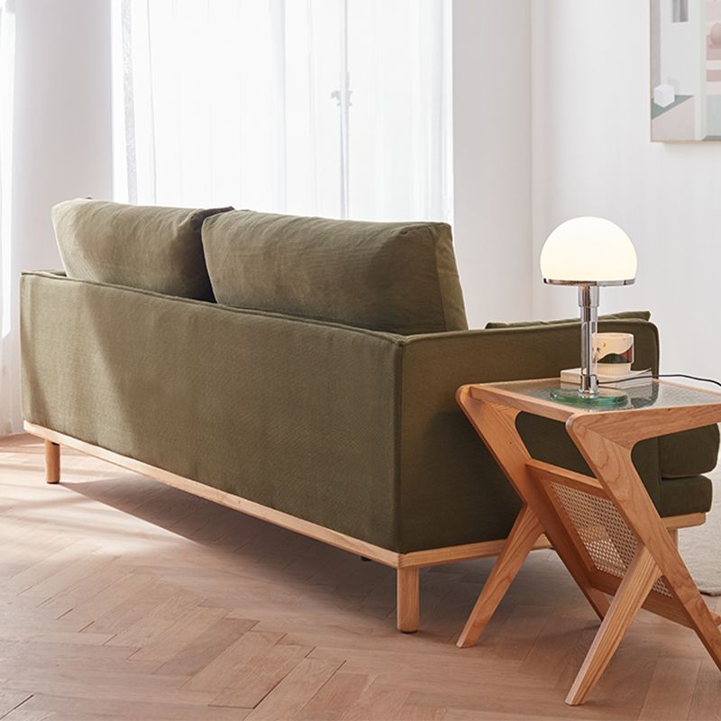 Recessed Arm Loose Back Sofa 35"W Velvet Sofa for Living Room Clearhalo 'furn' 'furn_sofas' 'Furniture' 'furniture_sofas' 'kitchen' 'kitchen_sofas' 'Living Room Furniture' 'Sofa' 'sofas' 1200x1200_5365ae05-5a4d-4701-977d-ae6c5fdf2cd7