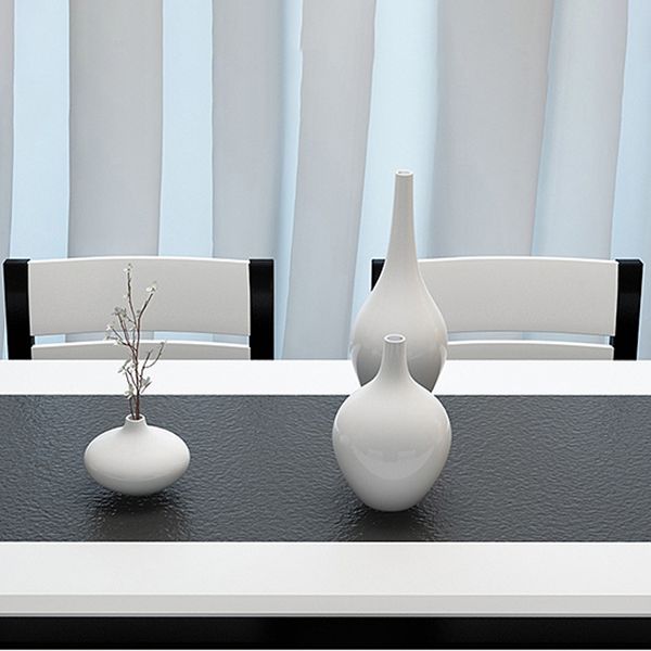 Mesa de comedor de piedra industrial de las piernas del rectángulo 4 de la mesa de cena de la cocina