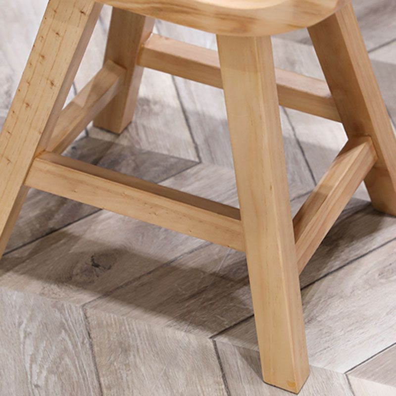 Contemporary Solid Wood Barstool Bristol Bar Stool with Footrest and Backless Clearhalo 'Bar Furniture' 'Bar Stools' 'bar_stools' 'furn' 'furn_bar_stools' 'furniture_bar_stools' 'Kitchen & Dining Furniture' 'kitchen&dining_furn' 'kitchen' 'kitchen_furn' Furniture' 1200x1200_53661de7-59c0-4a2d-b3c4-073d9425d185