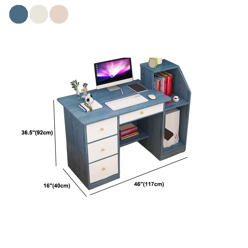 Bureau en bois contemporain Credenza Home Rectangular Home Writing Desk