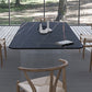 Contemporary Rectangle Dining Table Sintered Stone Dining Table with Clear Acrylic Double Pedestal Clearhalo ' dining_table' 'Dining Tables & Seating' 'Dining Tables' 'furn' 'furn_dining_table' 'Furniture' 'furniture_dining_table' 'Kitchen & Dining Furniture' 'kitchen&dining_furn' 'kitchen' 'kitchen_dining_table' 1200x1200_536660f4-fed3-4b36-952e-910ca637cf9c