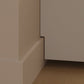 Houten tv-mediastandaard Moderne mediaconsole met lades