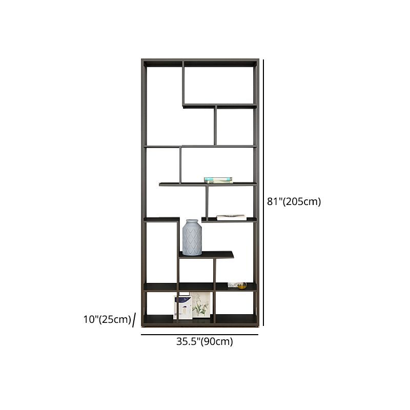 Metal Black Shelf Bookcase Contemporary Bookshelf for Home Office Clearhalo 'Bookcases' 'furn' 'furn_bookcases' 'Furniture' 'furniture_bookcases' 'Office Furniture' 1200x1200_53667874-f024-4770-8e9d-a3707e646b61