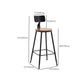 Industrial Rectangle Bar Table Set 1/9 Pieces Solid Wood Bistro Set for Indoor